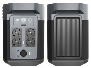 EcoFlow DELTA 2 charging station and battery 3D Model