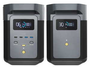 EcoFlow DELTA 2 charging station and battery 3D Model