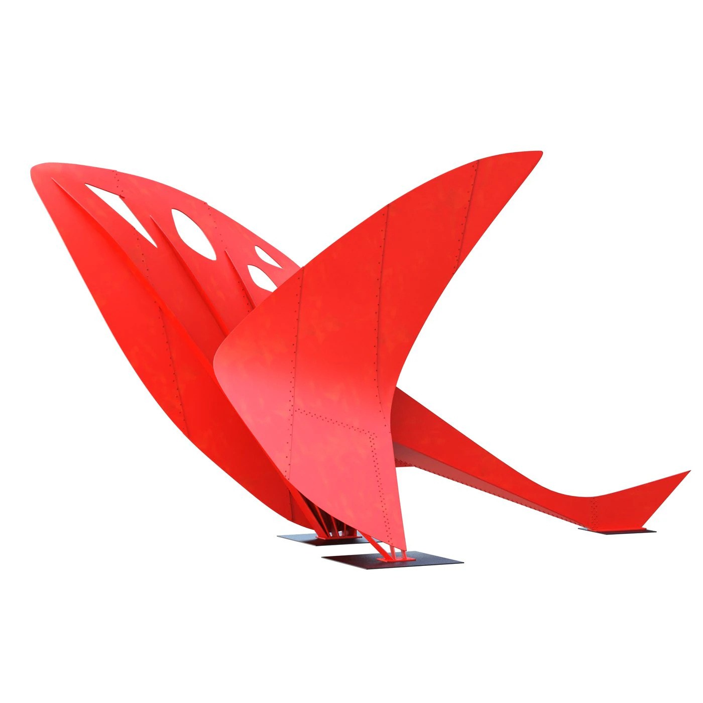Sculpture flying dragon 3D Model .c4d .max .obj .3ds .fbx .stl .blend
