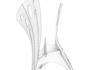 Sculpture flying dragon Modello 3D