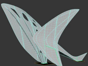 Sculpture flying dragon 3D Model