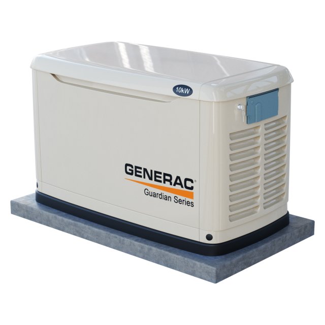 Generac Gas Generator 3D Model .c4d .max .obj .3ds .fbx .stl .blend 