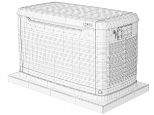 Generac Gas Generator 3D Model