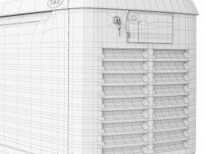 Generac Gas Generator 3D Model