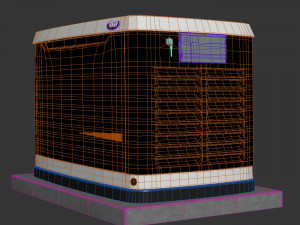 Generac Gas Generator 3D Model