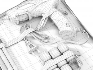 Glue tool set 3D Model