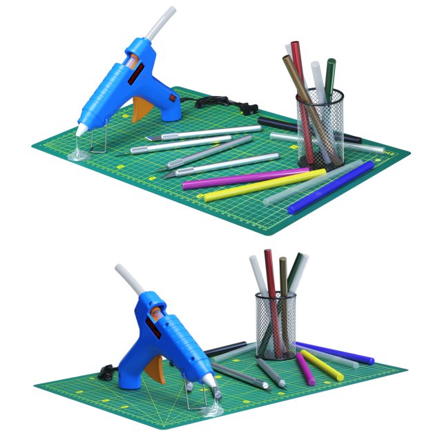 DIY Glue tool Kit 3Dモデル .c4d .max .obj .3ds .fbx .stl .blend 