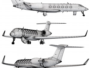 Aircraft Gulfstream G400 Modelo 3D