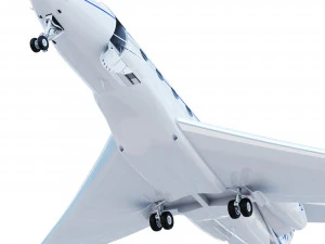 Pesawat Gulfstream G500 Model 3D