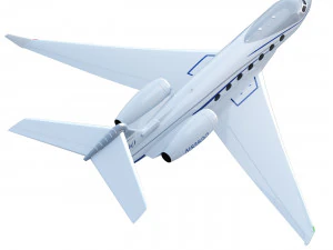 Pesawat Gulfstream G500 Model 3D