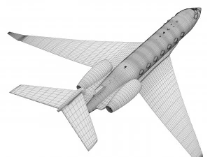 Pesawat Gulfstream G500 Model 3D
