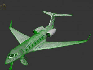 Pesawat Gulfstream G500 Model 3D