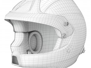 Racing helmet Silo WRC DES 3D-Modell