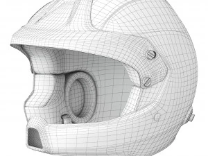 Racing helmet Silo WRC DES 3D Model