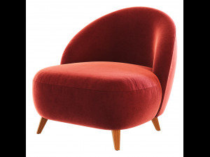 Armchair Henri Modello 3D