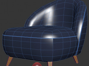 Armchair Henri 3Dモデル