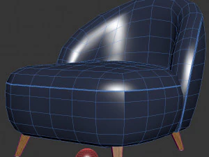 Armchair Henri 3D Model