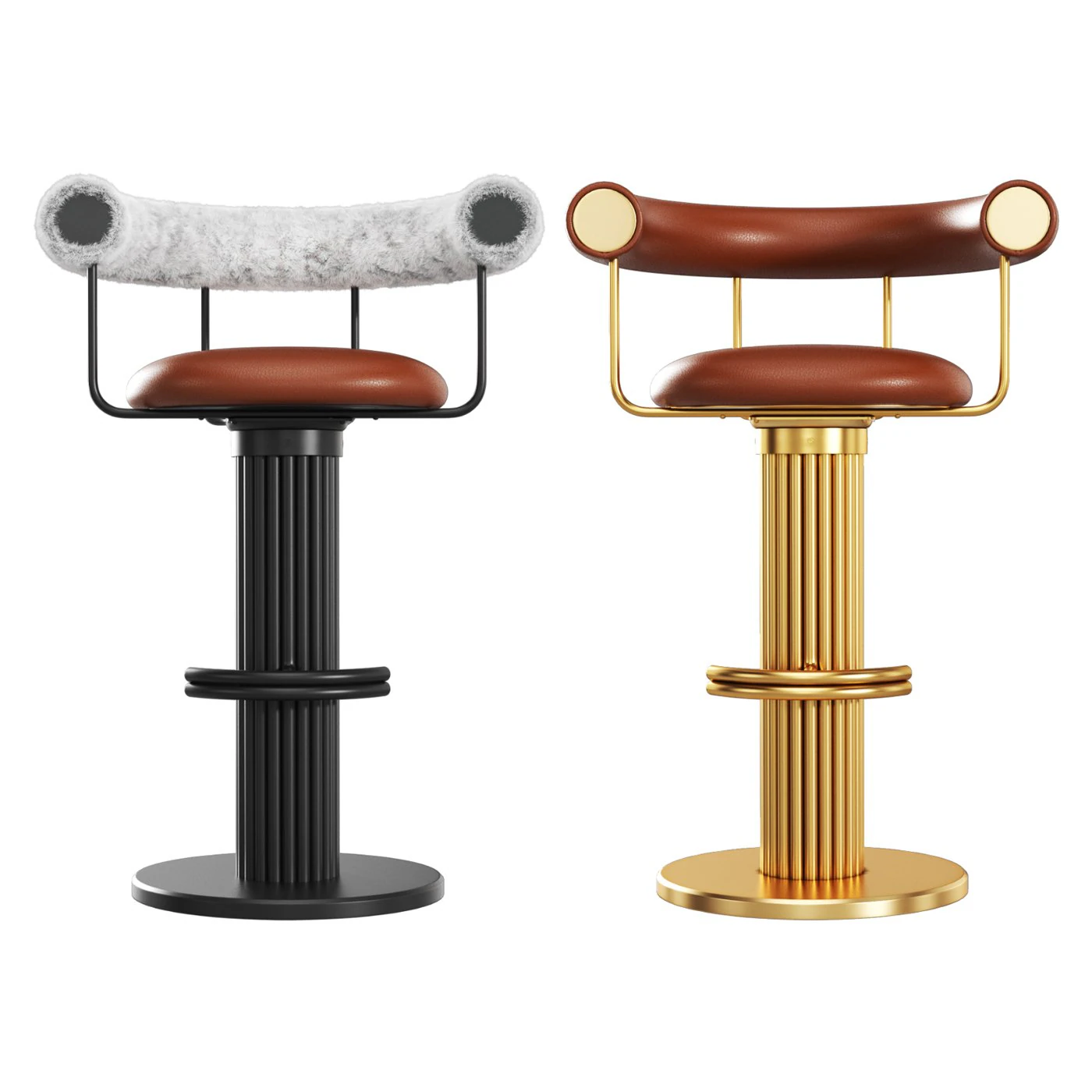 Stool Inga 3D Model .c4d .max .obj .3ds .fbx .stl .blend
