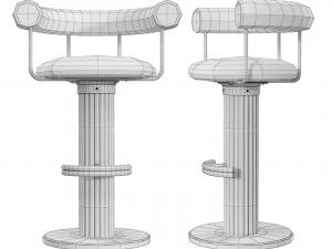 Stool Inga 3D Model