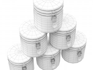 Jam in glass jars 3D 모델