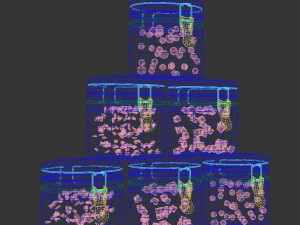 Jam in glass jars 3D 모델