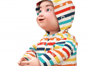 Seated baby 3D Model