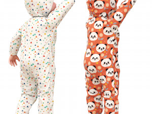 Standing baby 3D Model