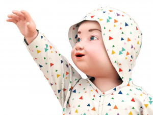 Standing baby 3D Model