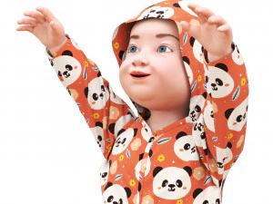 Standing baby 3D Model