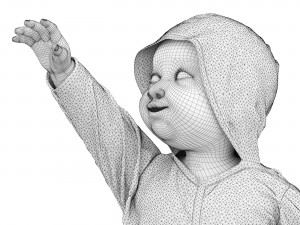Standing baby 3D Model