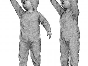 Standing baby 3D Model
