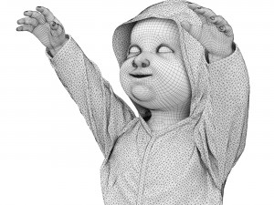 Standing baby 3D Model