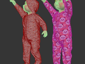 Standing baby 3D Model