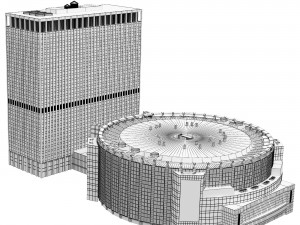 Madison Square Garden Building 3D मॉडल