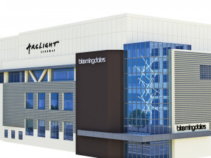 Santa Cruz Mall California 3D Модель