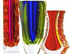 Vases Mandruzzato Murano 3D Model