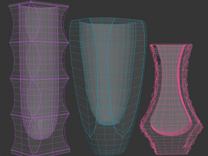 Vases Mandruzzato Murano 3D Model