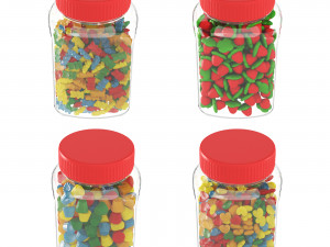 Marmalade in jars 3D Модель