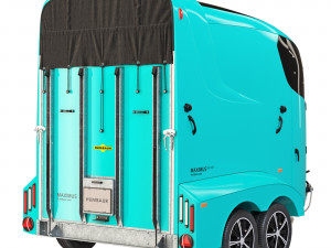 Horse trailer Humbaur Maximus Deluxe 3D Model