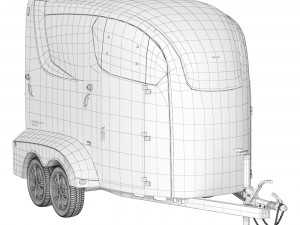 Horse trailer Humbaur Maximus Deluxe 3D Model