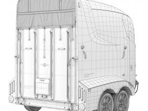 Horse trailer Humbaur Maximus Deluxe 3D Model