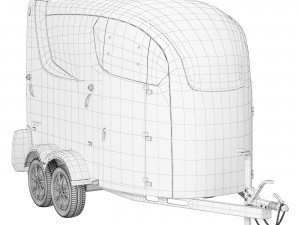 Humbaur Maximus horse trailer 3D Модель