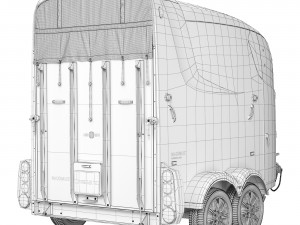 Humbaur Maximus horse trailer 3D Модель