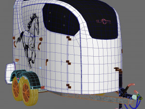 Humbaur Maximus horse trailer 3D Модель