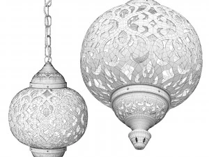 Vintage Moroccan lamp 3D Model