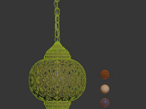 Vintage Moroccan lamp 3D Model