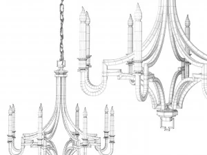 Chandelier Mykonos Small 3D Model