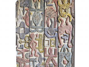 Old african door Model 3D