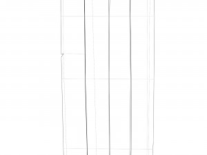 Old african door Model 3D