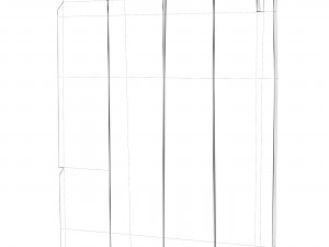 Old african door Model 3D